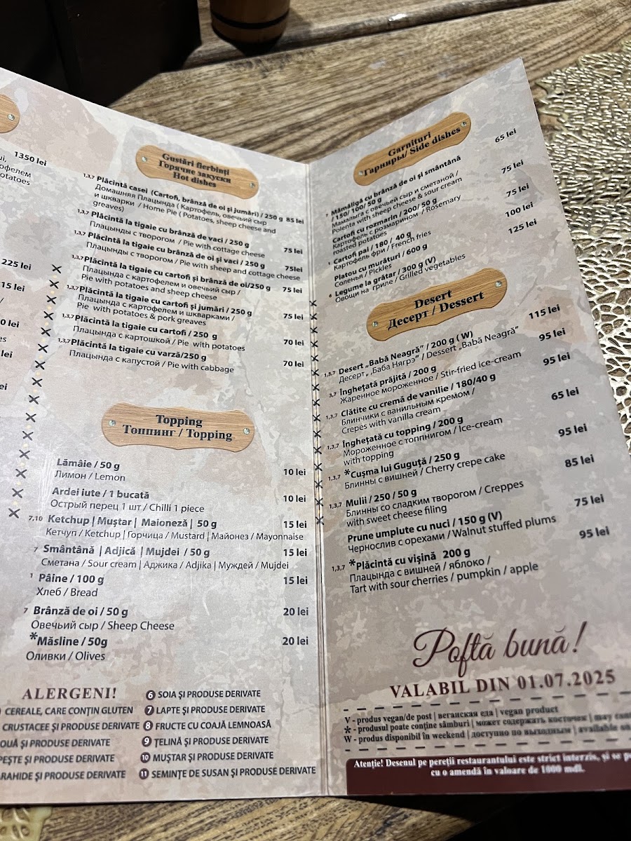 Menu Epoca De Piatra-9